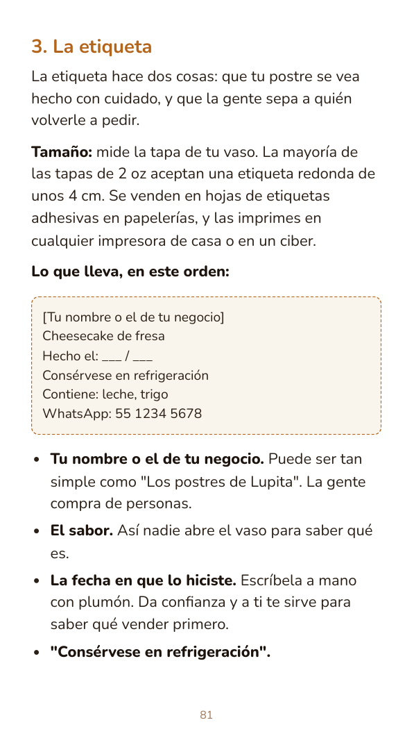 Muestra real del PDF: guía de presentación y etiqueta para vasitos de 2 oz