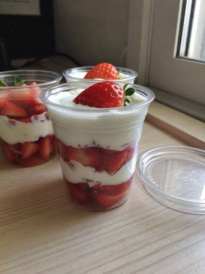 Fresas con crema